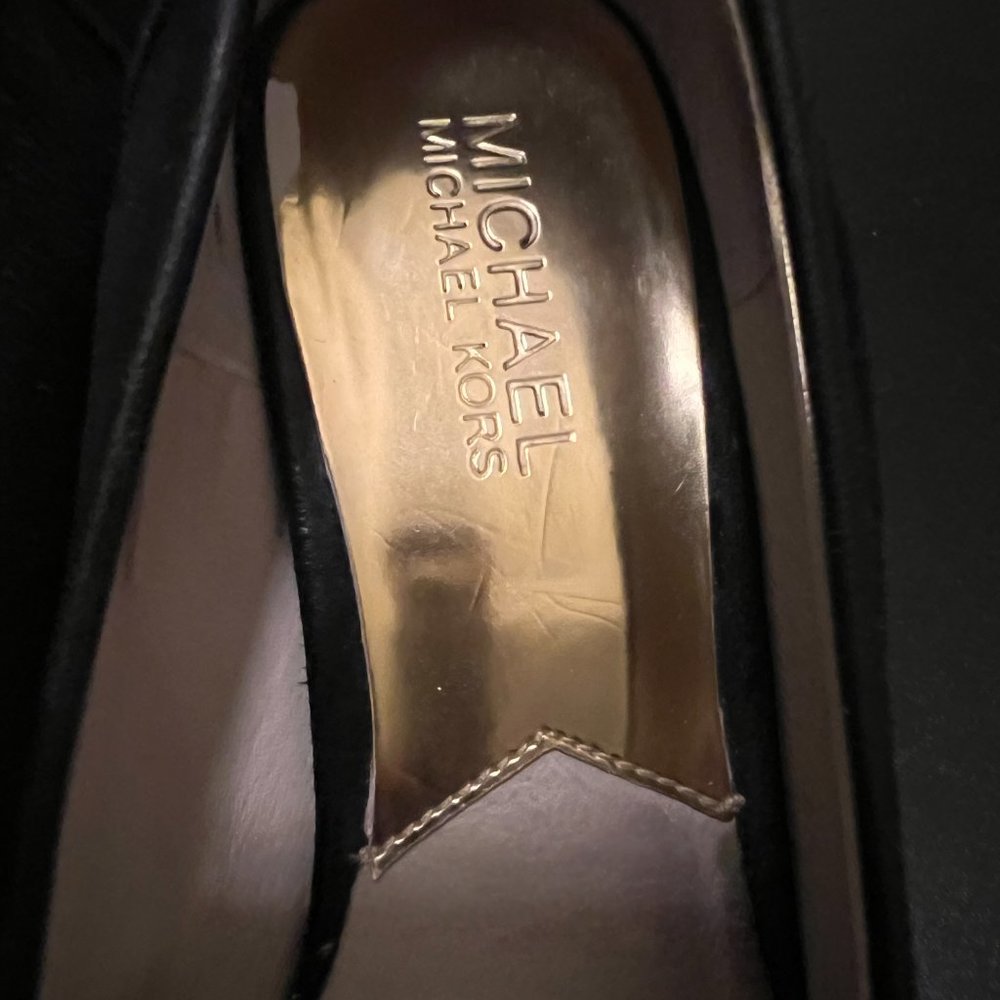 Michael Kors Rory loafer wedge pump size 8 black - Picture 9 of 11